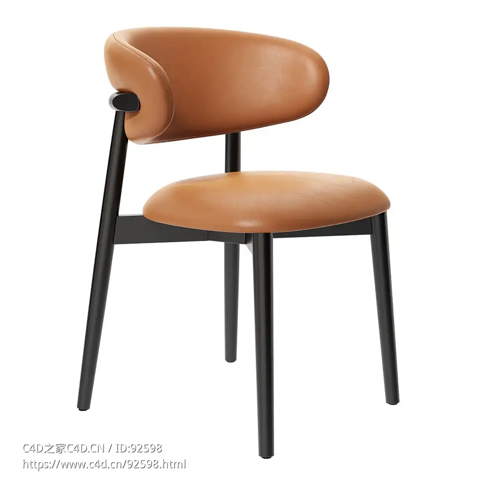 Calligaris木兰德罗真皮餐椅3D模型素材下载Oleandro Leather Chair by Calligaris - C4D之家 - 2073.jpg