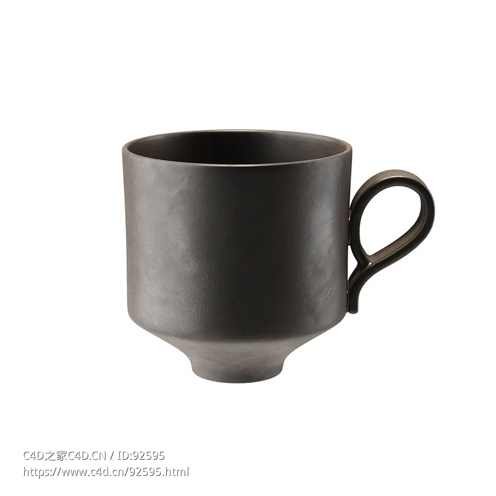 广岛屋陶瓷马克杯3D模型素材下载Okumura Ceramic Mug by Hyroshiya