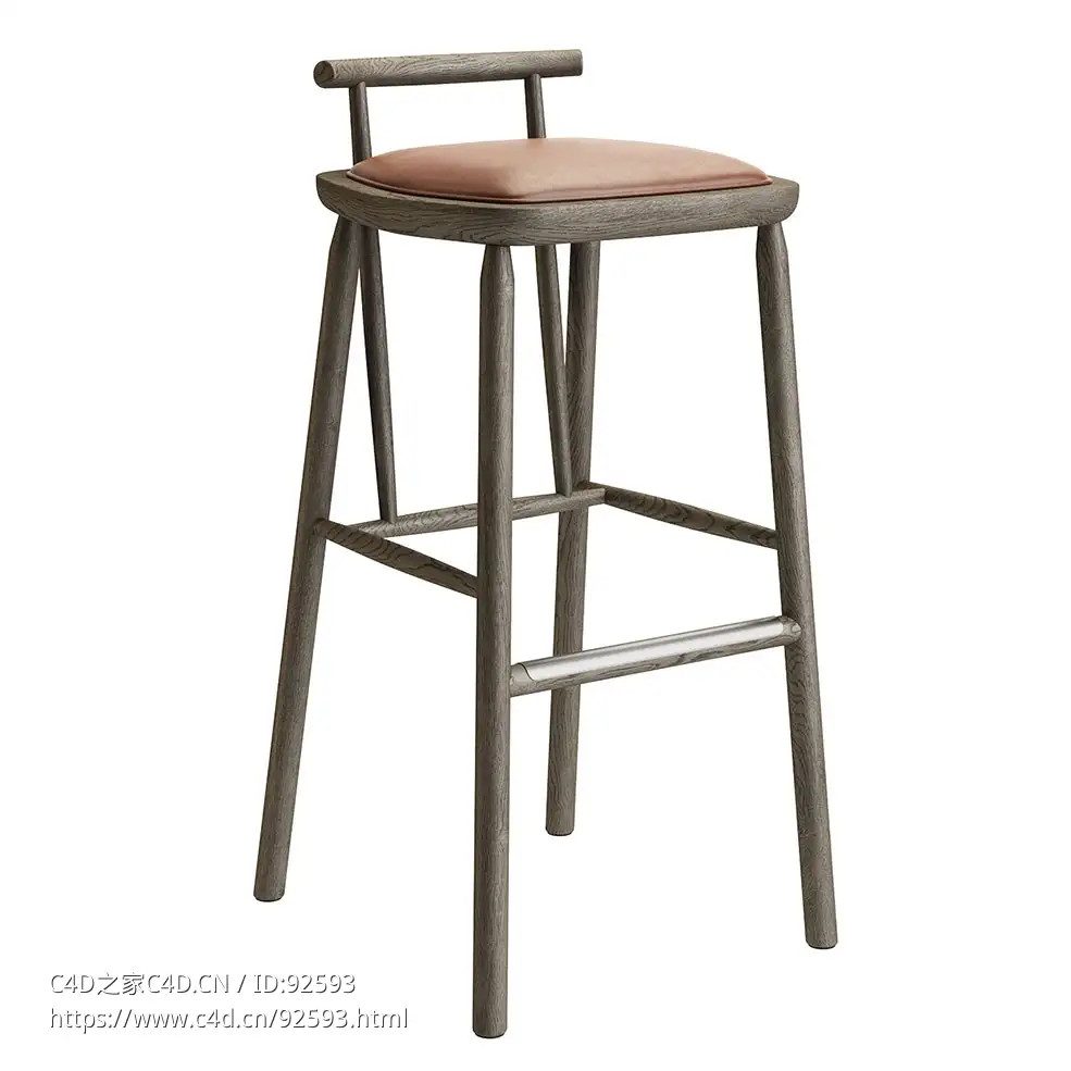 Linteloo小鸟系列吧椅3D模型素材下载Oiseau Barstool by Linteloo