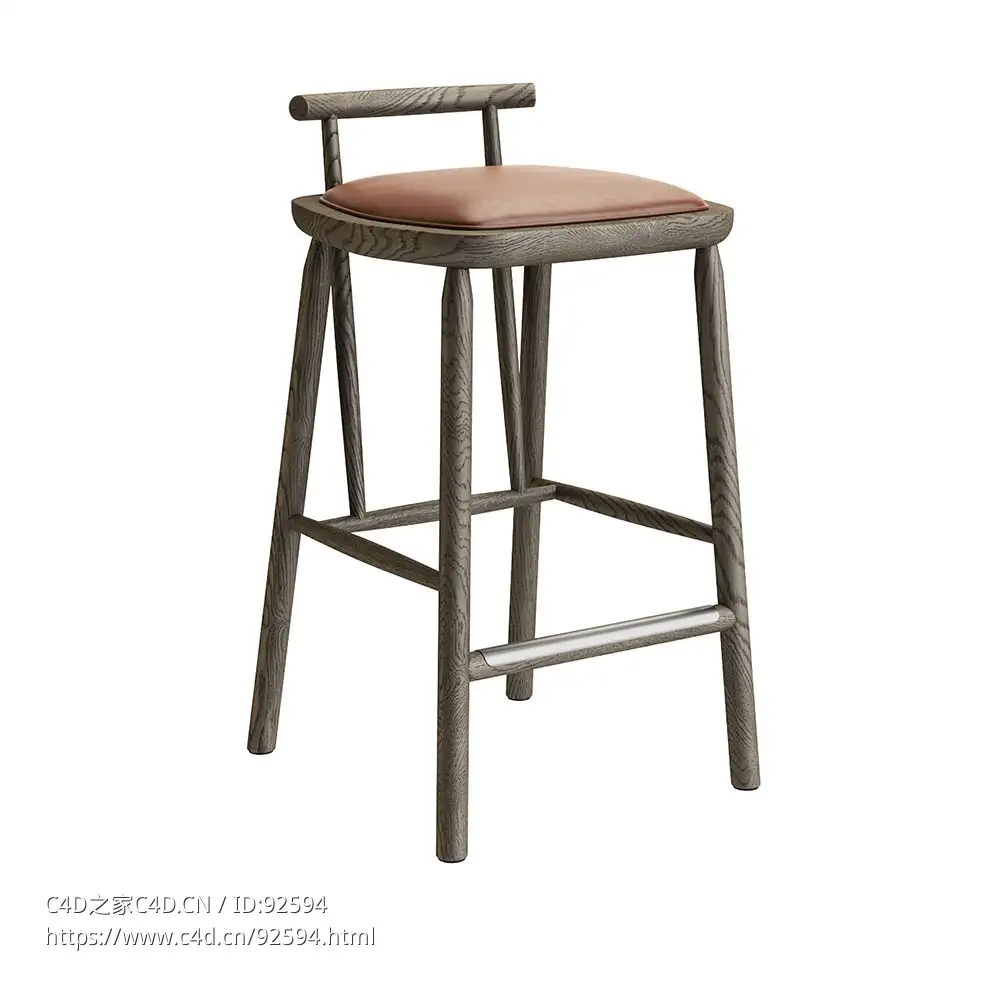 Linteloo小鸟系列厨房凳3D模型素材下载Oiseau Kitchen Stool by Linteloo