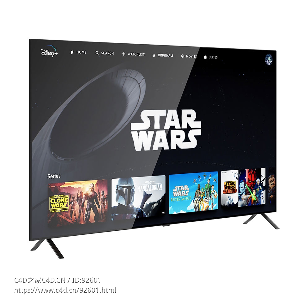 LG 2024款B4系列4K智能有机电视3D模型素材下载OLED B4 4K Smart TV 2024 by LG