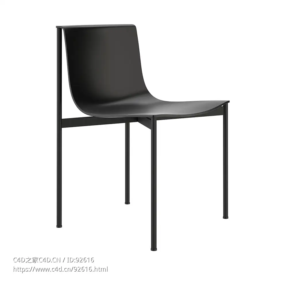 Lema阴影系列餐椅3D模型素材下载Ombra Chair by Lema