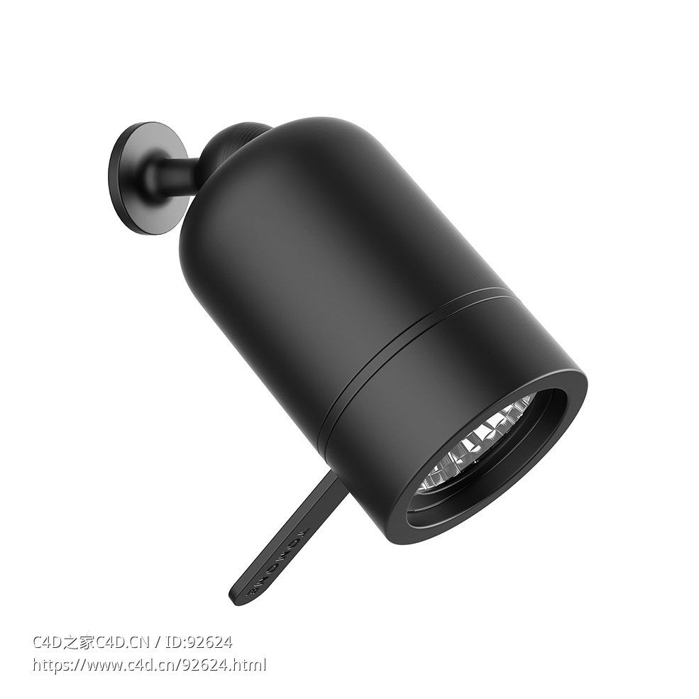 Tonone ONE+系列壁挂旋钮灯3D模型素材下载ONE + Wall Knob Lamp by Tonone