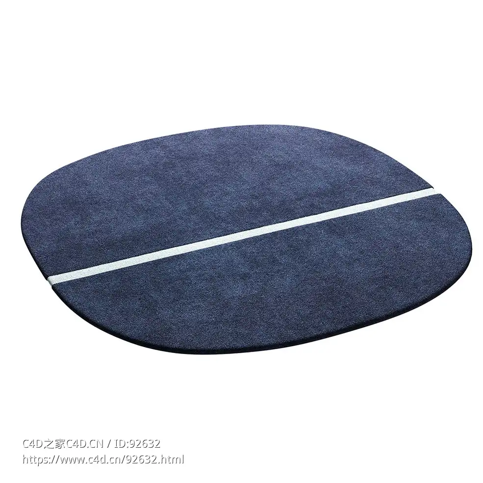 诺曼哥本哈根乌娜方形地毯 140x1403D模型素材下载Oona Rug 140x140 by Normann Copenh