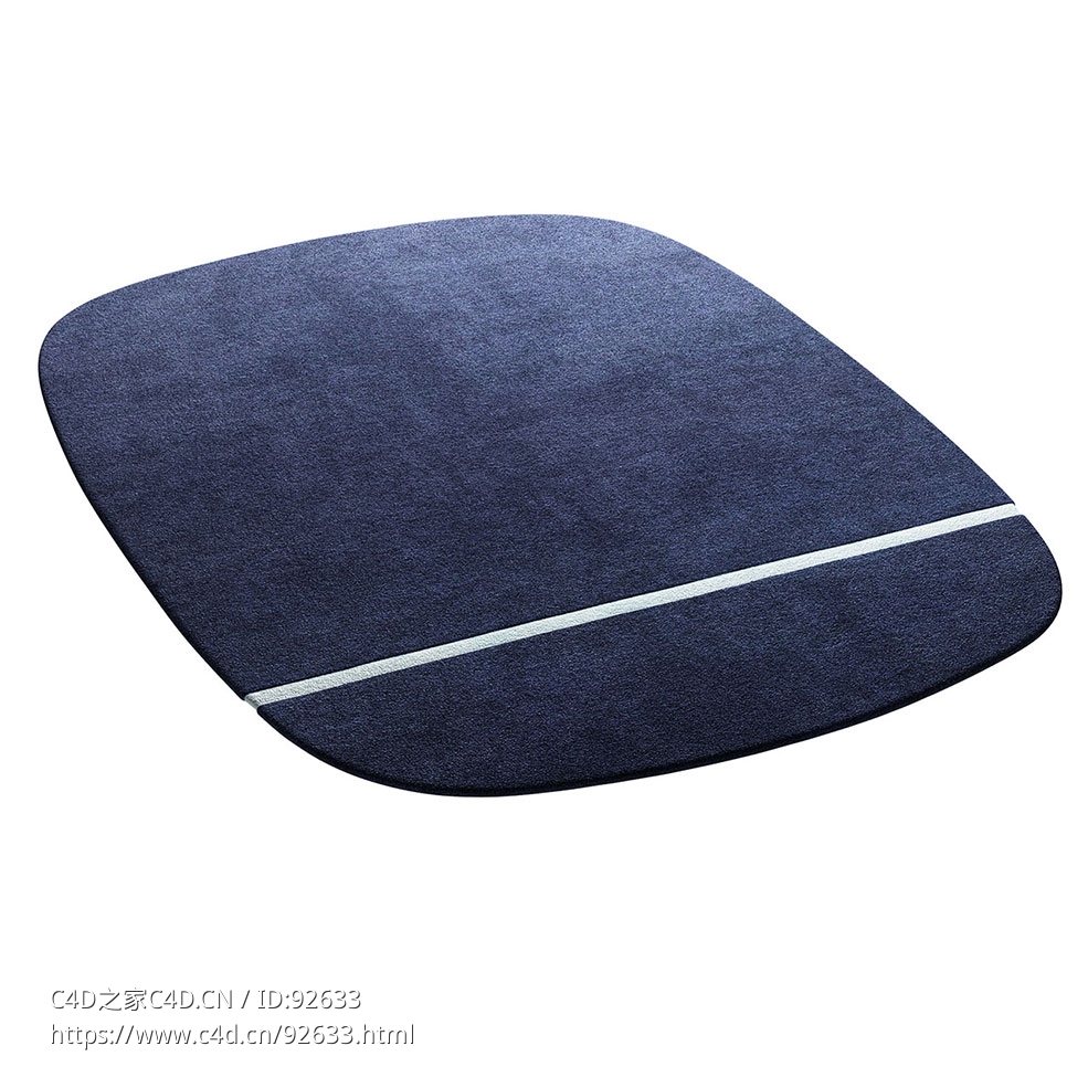 诺曼哥本哈根乌娜长方形地毯 175x2403D模型素材下载Oona Rug 175x240 by Normann Cope