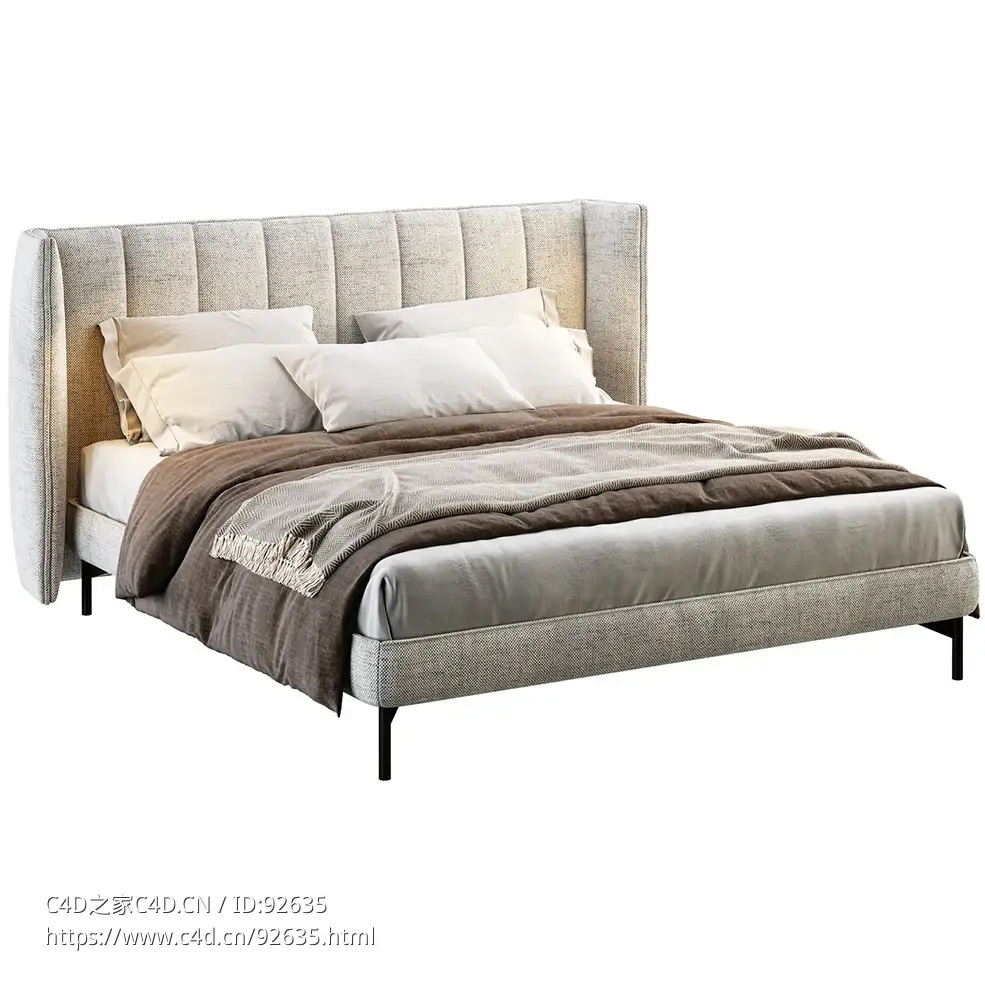 特威斯歌剧系列床3D模型素材下载Opera Bed by Twils