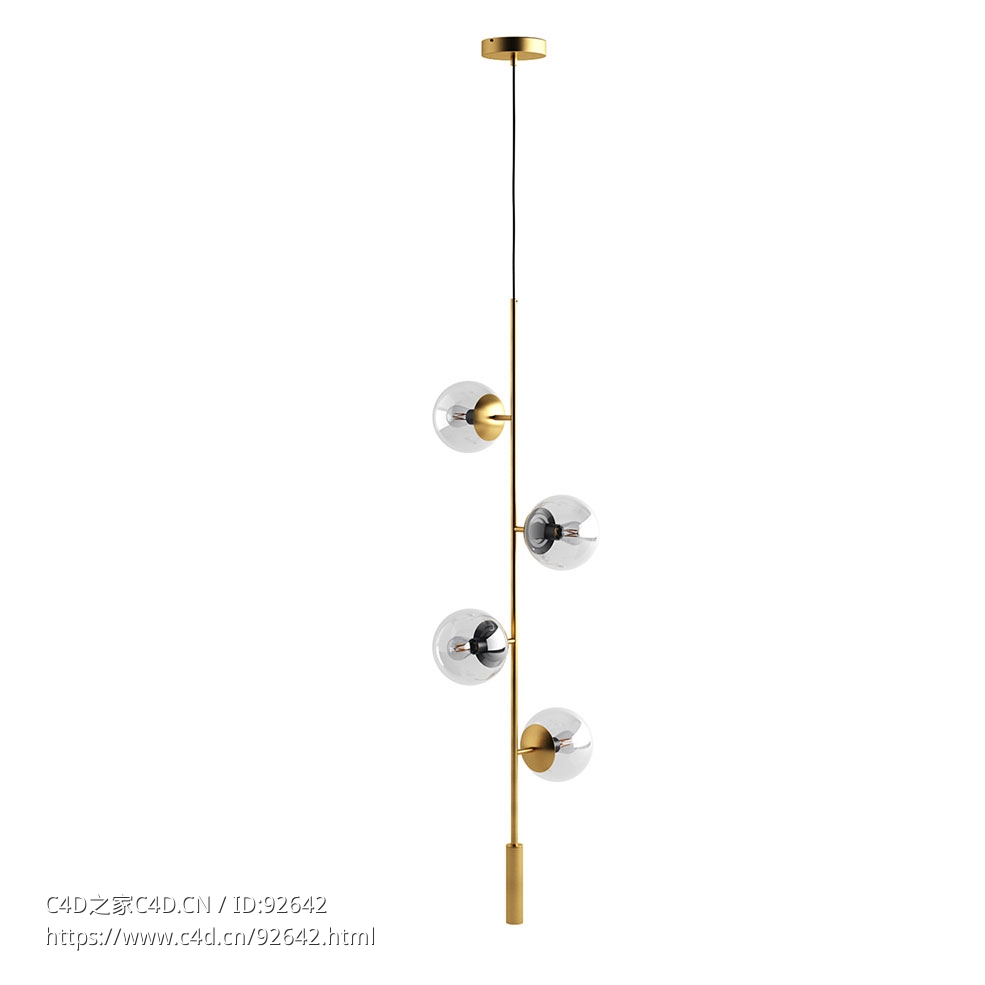博利亚球形休闲吊灯3D模型素材下载Orb Lounge Pendant by Bolia