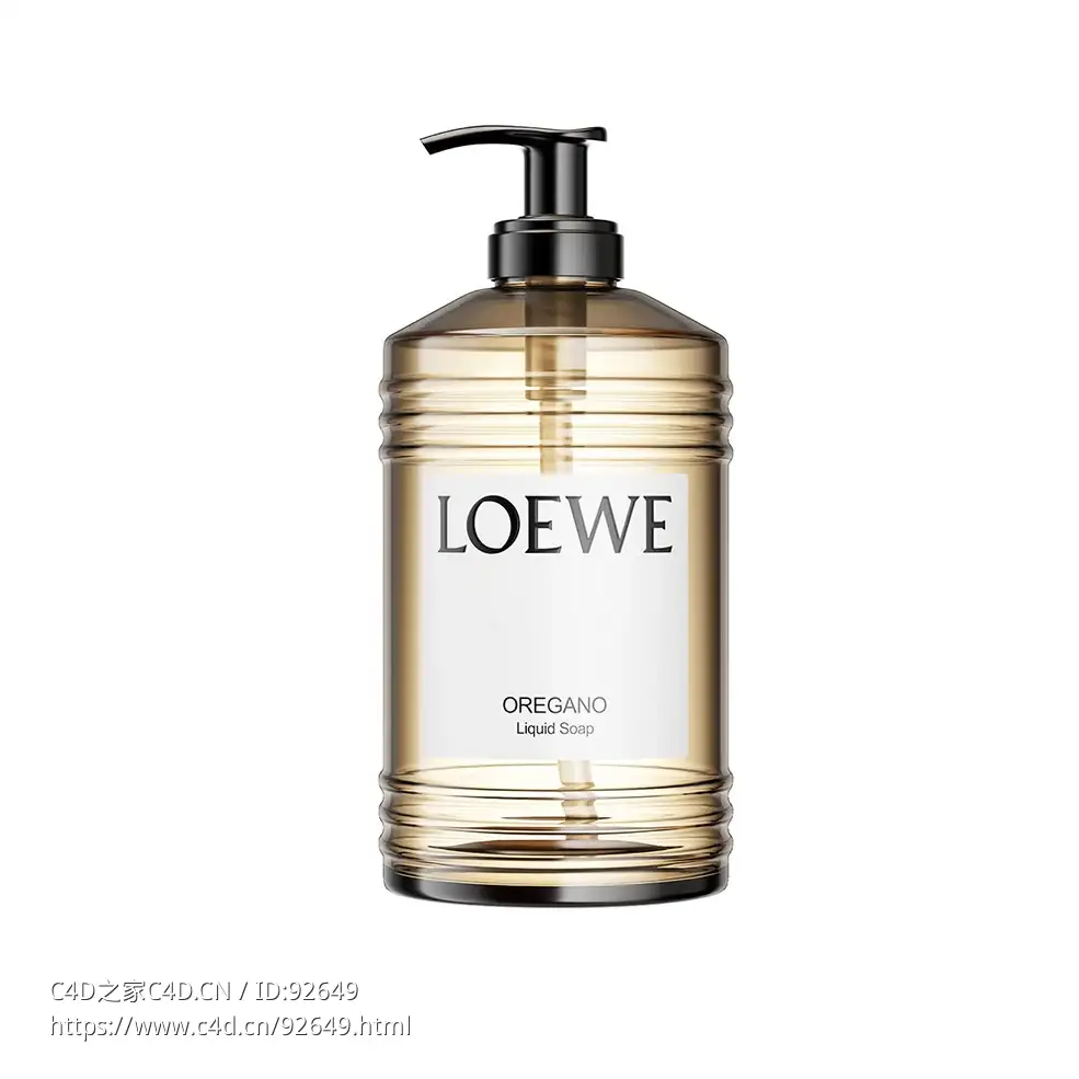 罗意威牛至香型液体皂3D模型素材下载Oregano Liquid Soap by Loewe