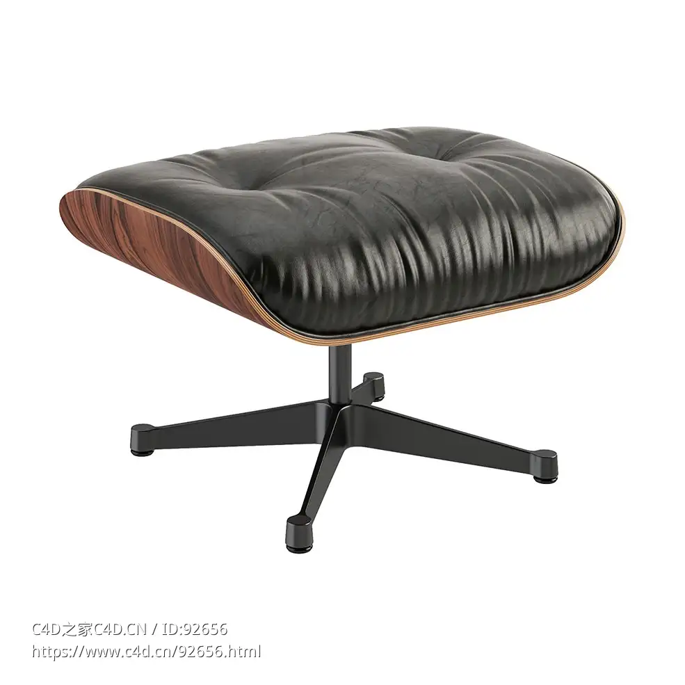 维特拉伊姆斯脚凳3D模型素材下载Ottoman Eames by Vitra - C4D之家 - 2131.jpg