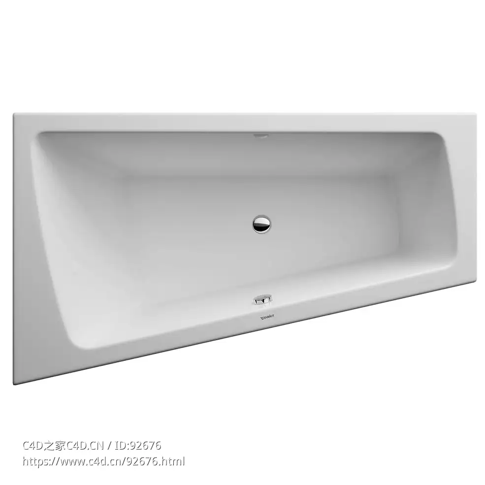 杜拉维特帕约瓦单靠背浴缸3D模型素材下载Paiova Bathtub With One Backrest Slope by - C4D之家 - 2151.jpg