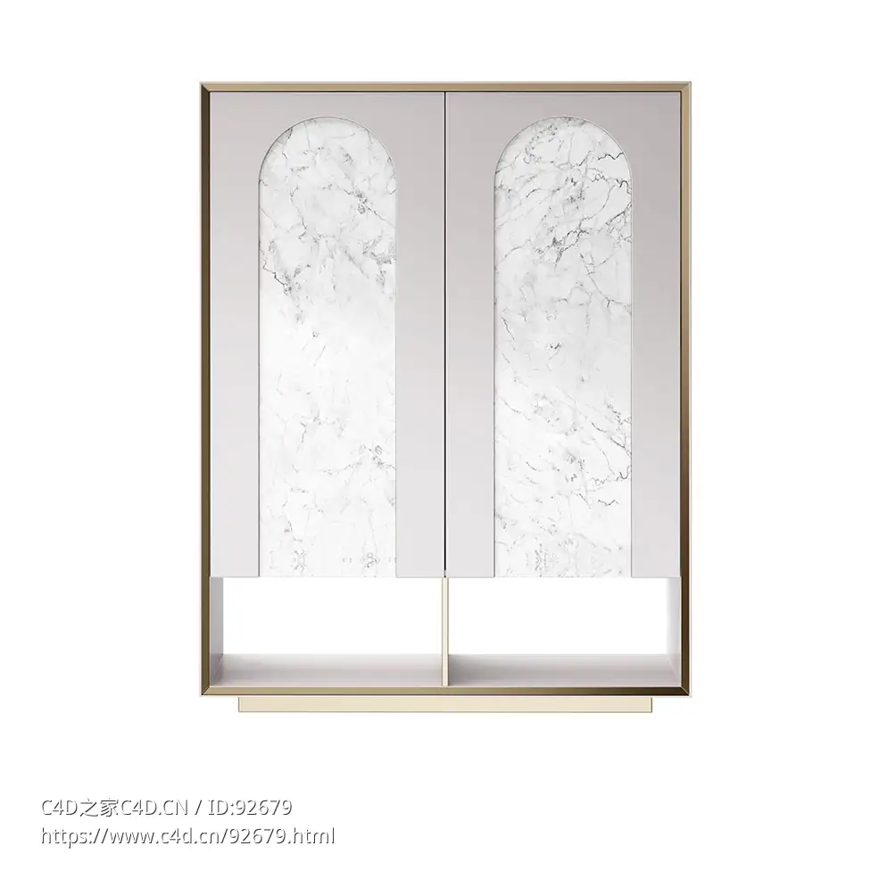 凯必得帕拉迪奥高柜3D模型素材下载Palladio Highboard by Capital Collection - C4D之家 - 2154.jpg