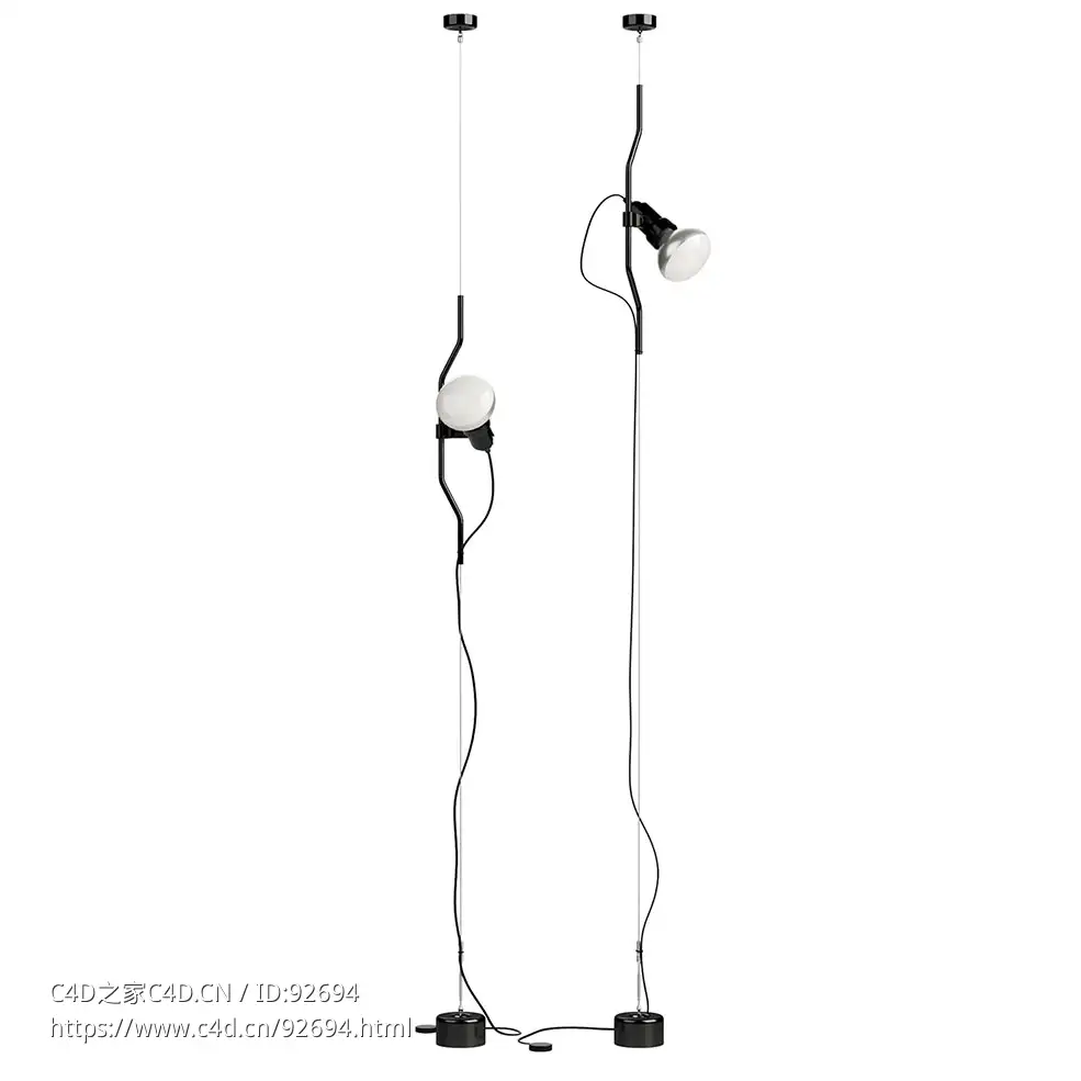 佛洛斯括号吊灯3D模型素材下载Parentesi Pendant Lamp by Flos - C4D之家 - 2169.jpg