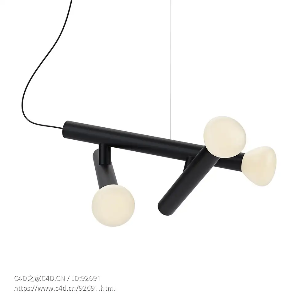 兰伯特菲尔斯公园04吊灯3D模型素材下载Parc 04 Suspension Light by Lambert&fils