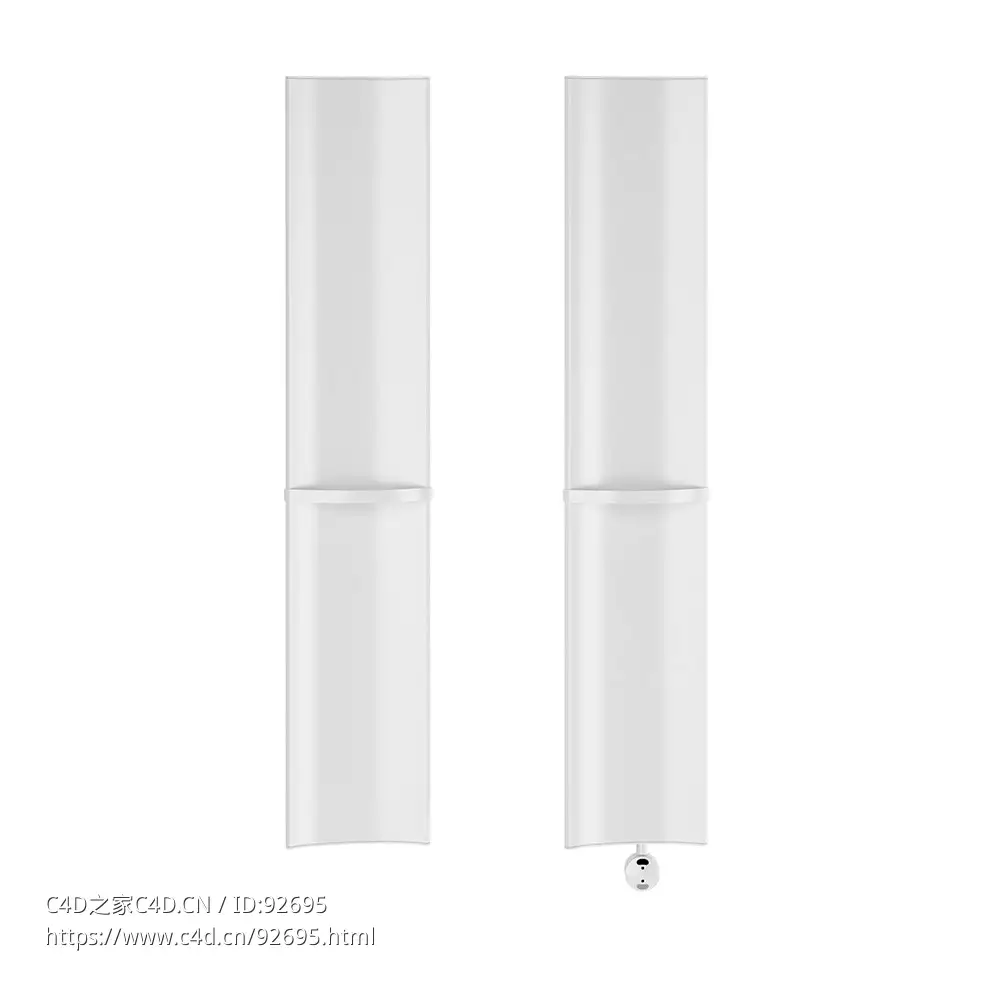 卡莱多括号竖式装饰散热器 2253D模型素材下载Parenthesis Vertical Decorative Radiat