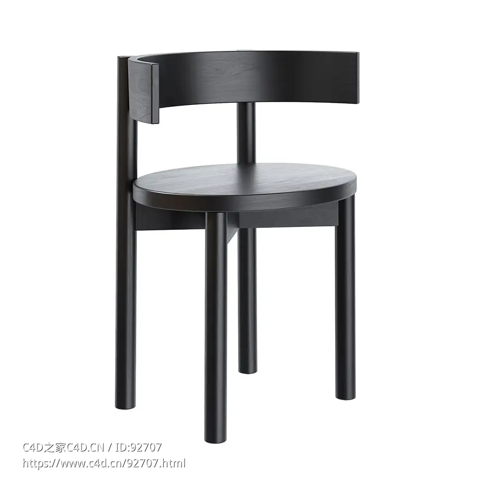 瑟拉克斯保莱特扶手椅3D模型素材下载Paulette Chair With Armrests by Serax - C4D之家 - 2182.jpg