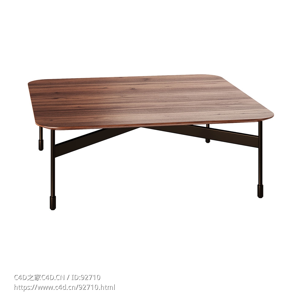 博纳尔多峰形方茶几3D模型素材下载Peak Square Coffee Table by Bonaldo