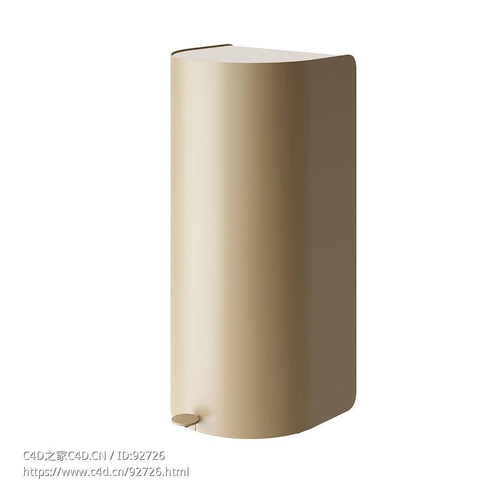 美泽托品牌鹈鹕系列垃圾桶3D模型素材下载Pelican Waste Bin by Mizetto