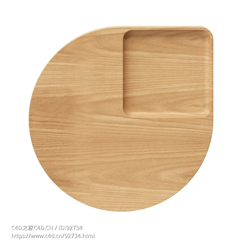 凯斯品牌花瓣造型砧板3D模型素材下载Petal Chopping Board by Case