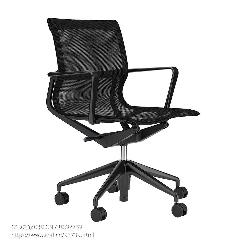 维特拉品牌菲希克斯办公椅3D模型素材下载Physix Office Chair by Vitra