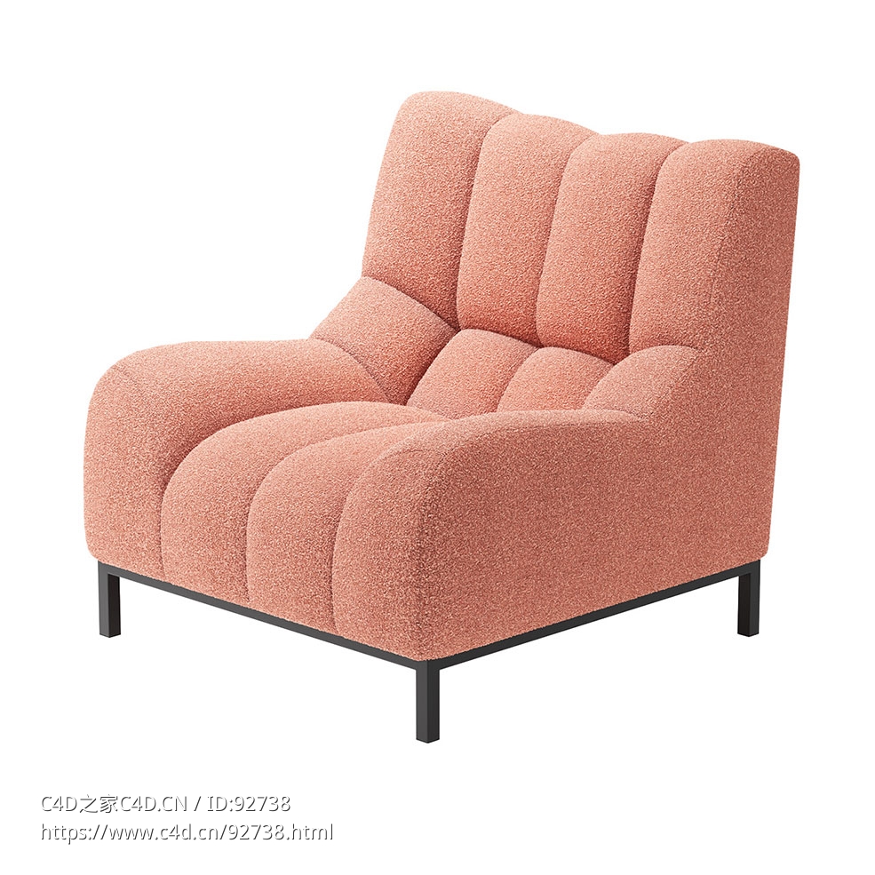 利诺洛赛品牌菲利亚斯扶手椅3D模型素材下载Phileas Armchair by Ligne Roset