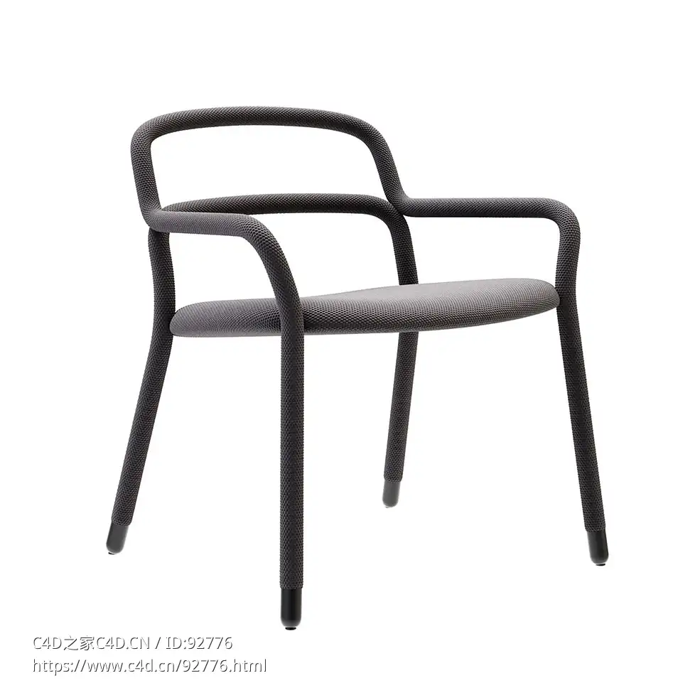 米德吉品牌皮皮AP休闲扶手椅3D模型素材下载Pippi AP Lounge Armchair by Midj - C4D之家 - 2251.jpg