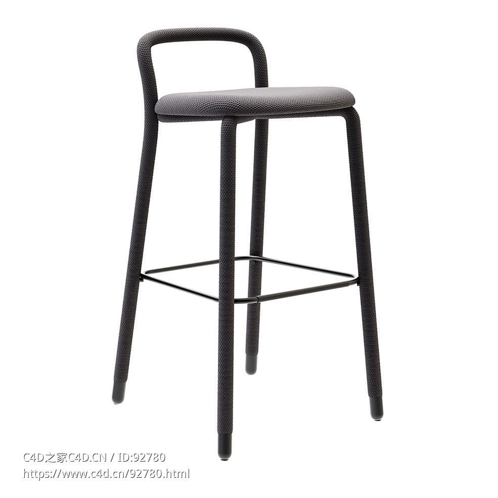 米德吉品牌皮皮凳子3D模型素材下载Pippi Stool by Midj - C4D之家 - 2255.jpg