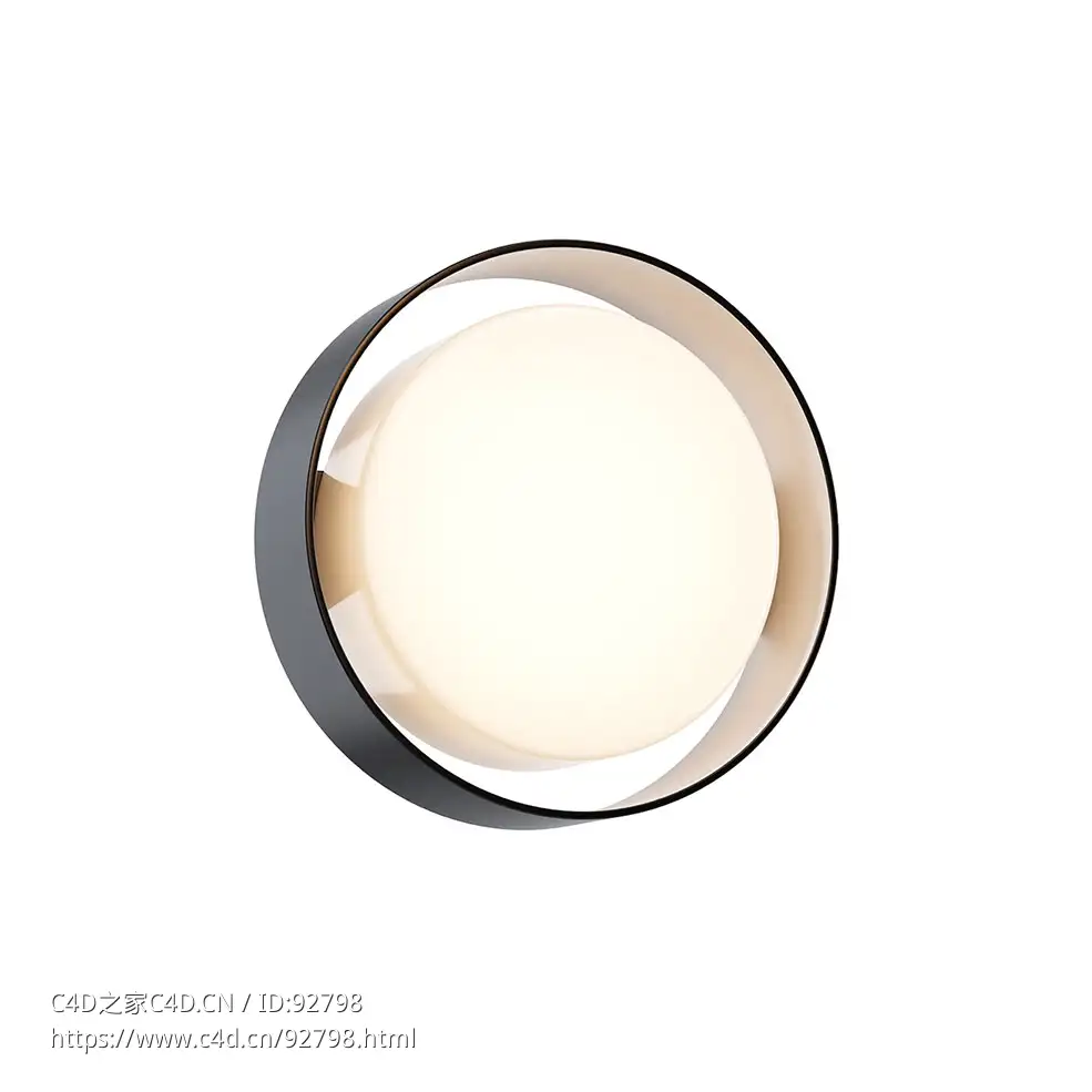 马塞特品牌普拉夫壁灯3D模型素材下载Plaff-On! Wall Lamp by Marset - C4D之家 - 2273.jpg