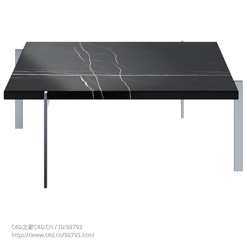 弗里茨·汉森品牌PK61咖啡桌3D模型素材下载Pk61 Coffee Table by Fritz Hansen - C4D之家 - 2268.jpg