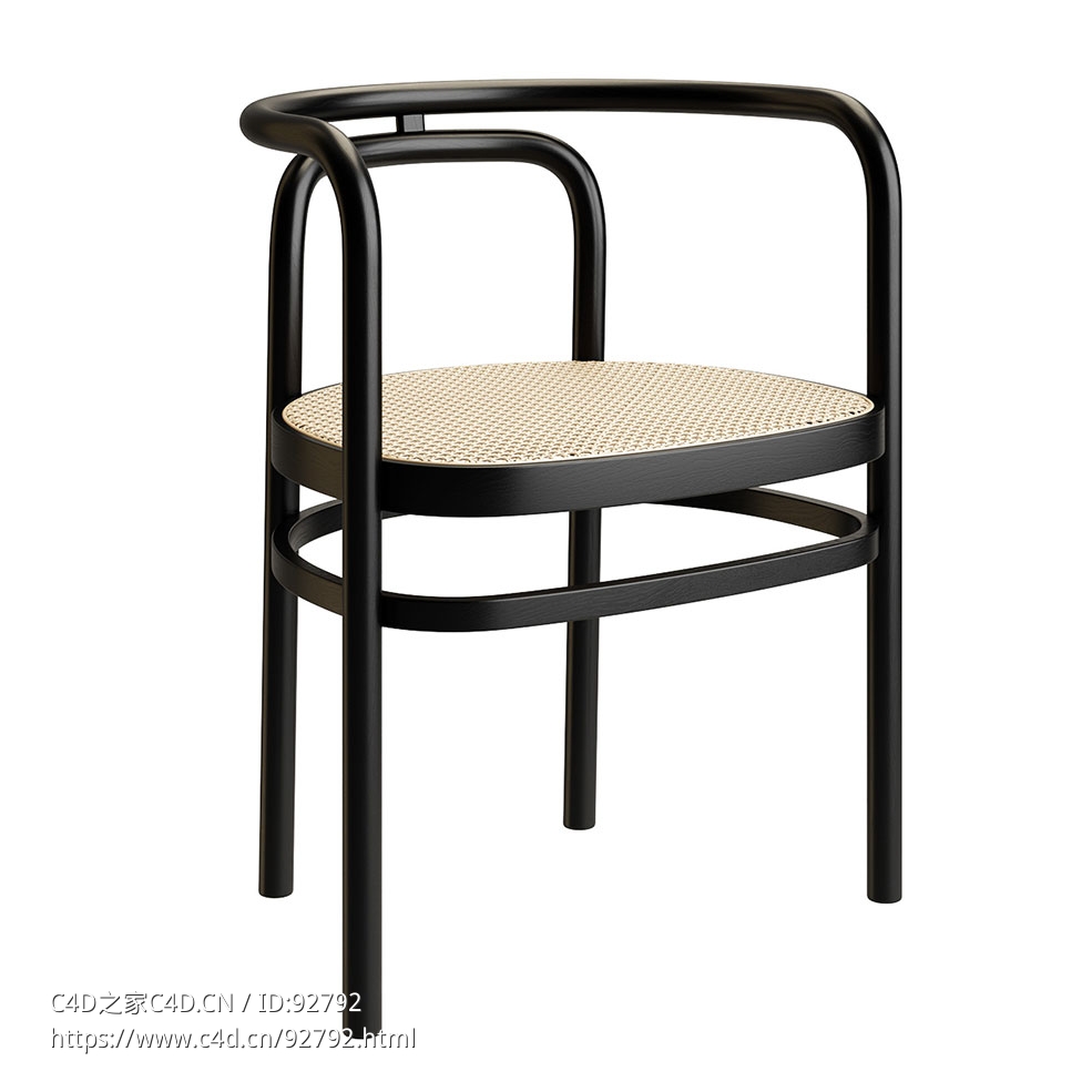 弗里茨·汉森品牌PK15座椅3D模型素材下载PK15 Chair by Fritz Hansen - C4D之家 - 2267.jpg