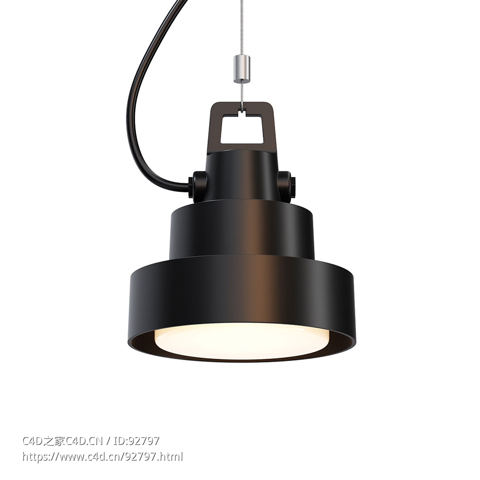 马塞特品牌普拉夫S16 IP65吸顶灯3D模型素材下载Plaff-On! S16 IP65 Ceiling Lamp by M