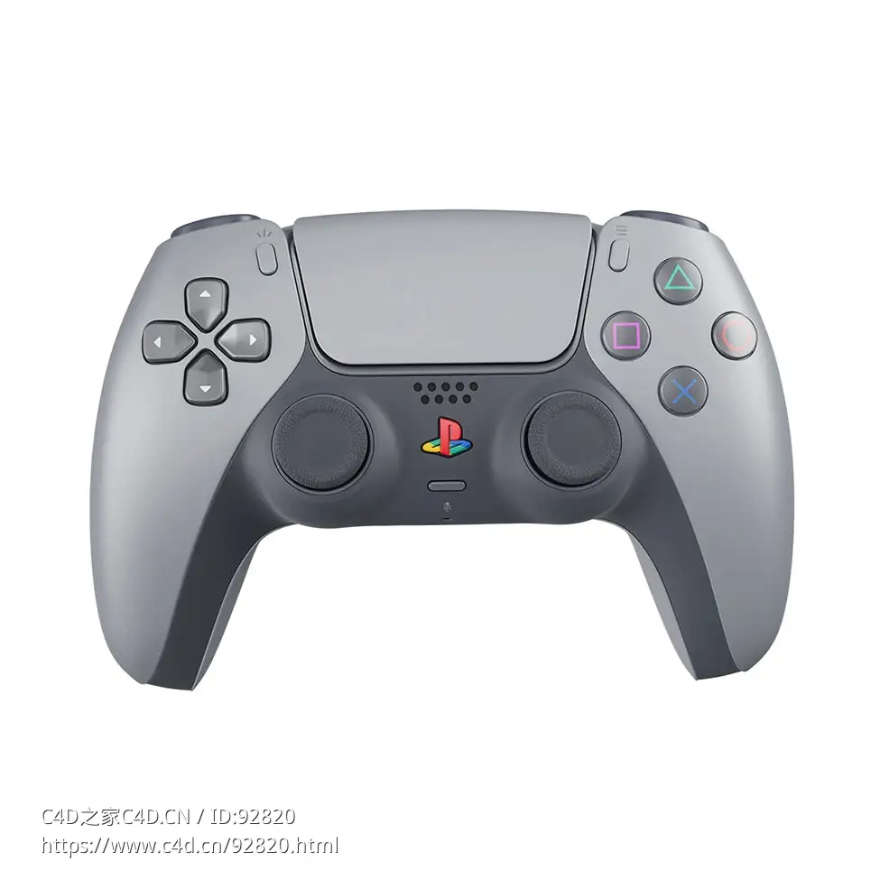 索尼品牌PlayStation 5手柄30周年纪念版3D模型素材下载PlayStation 5 Controller 30th