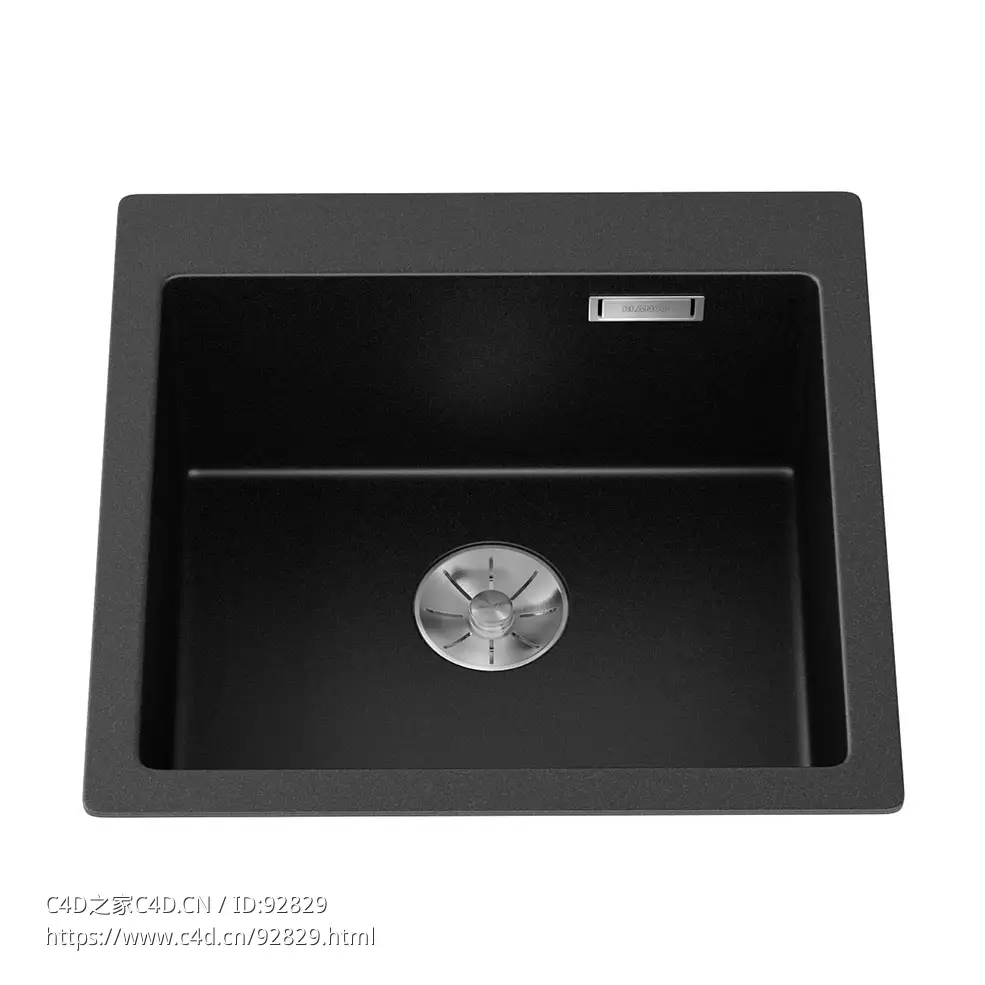 Pleon 标准厨房水槽 (Blanco品牌基础款水槽)3D模型素材下载Pleon Kitchen Sink by Bla