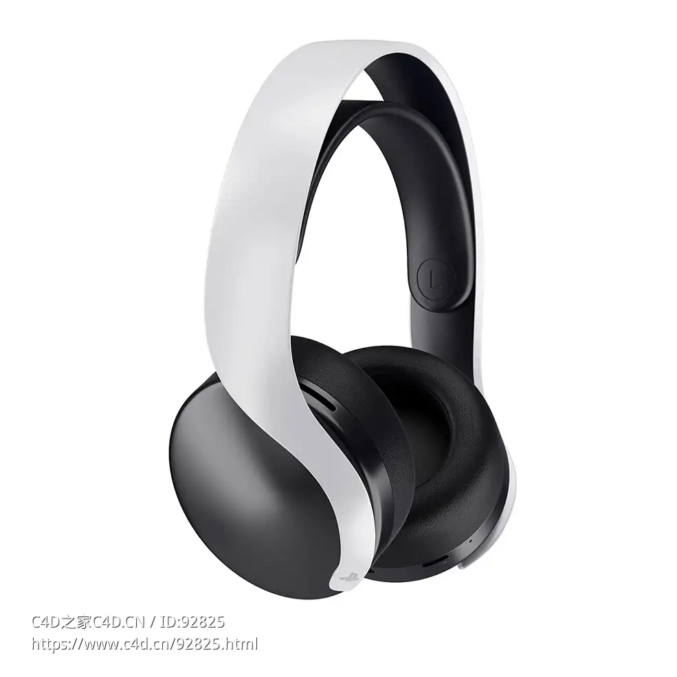 索尼品牌PlayStation 5脉冲3D无线耳机3D模型素材下载PlayStation 5 Pulse 3D Wireless
