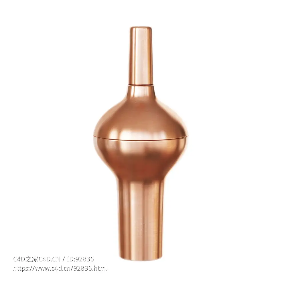 李子形鸡尾酒调酒器 (Tom Dixon设计师调酒器)3D模型素材下载Plum Cocktail Shaker by