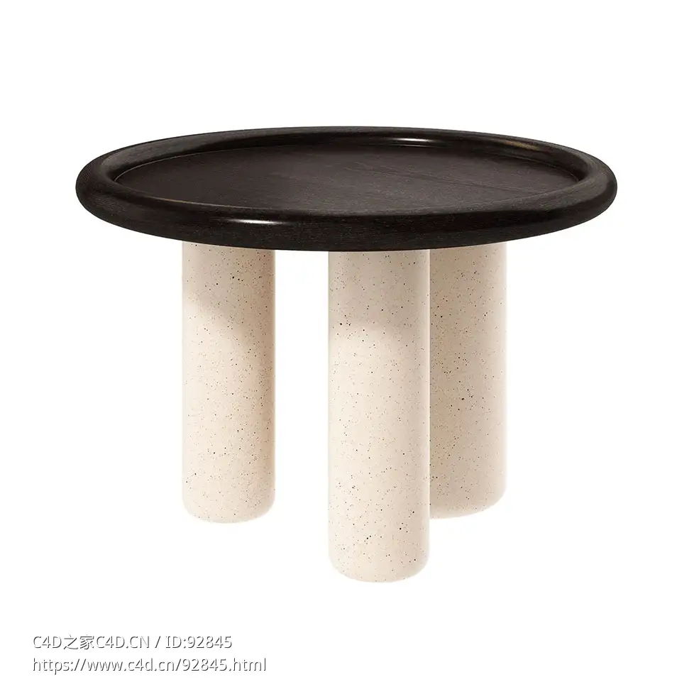 冥王星60厘米咖啡桌 (Tacchini品牌茶几)3D模型素材下载Pluto Coffee Table 60 by Tacc