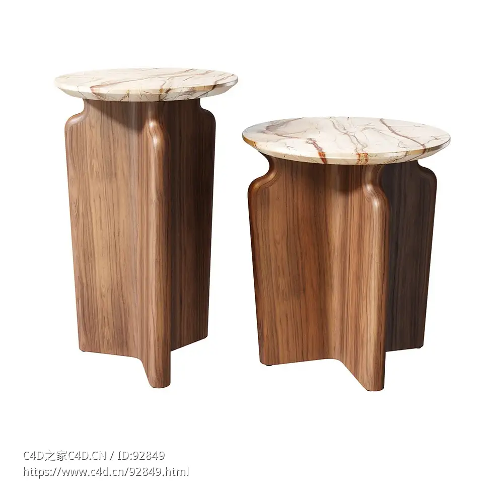 小底座边桌 (Porada品牌边几)3D模型素材下载Podi Side Table by Porada - C4D之家 - 2324.jpg