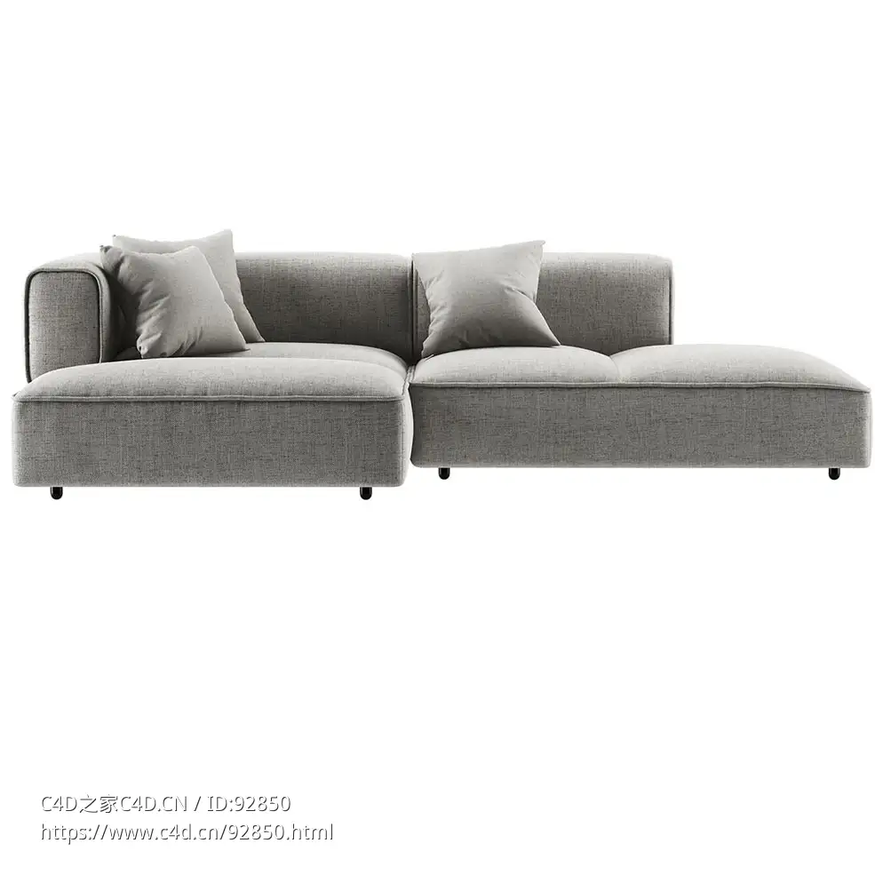 泡芙沙发 (Won Design品牌现代沙发)3D模型素材下载Poff Sofa by Won Design