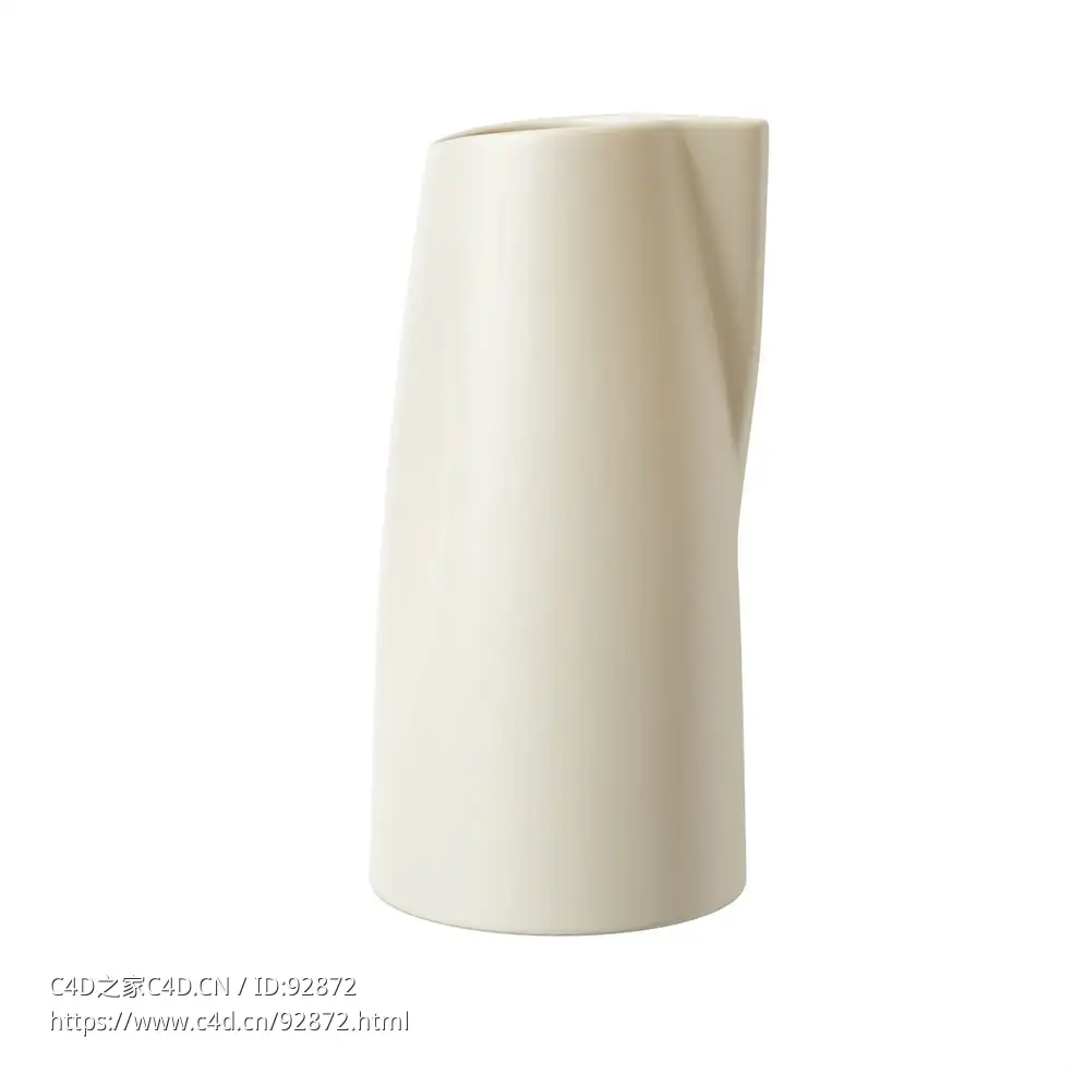 陶瓷水壶 (Devon Liedtke设计师水具)3D模型素材下载Porcelain Water Pitcher by Devon