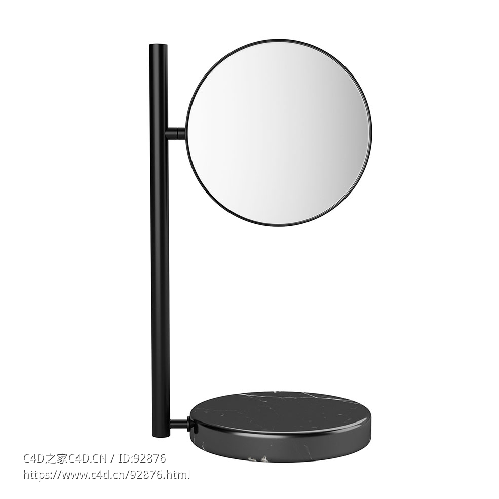 姿态镜 (Normann Copenhagen装饰镜)3D模型素材下载Pose Mirror by Normann Copenhagen