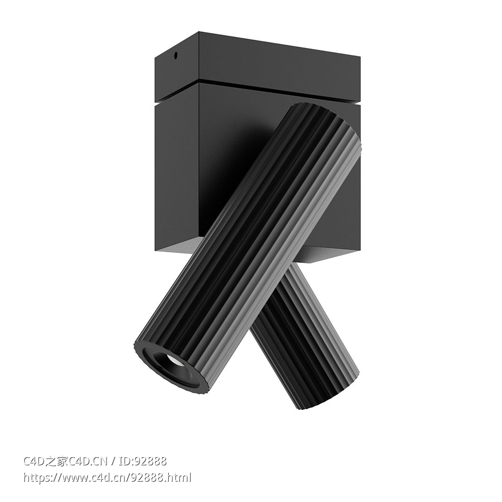 延展可调节吸顶灯 (Leds C4照明)3D模型素材下载Prolix Adjustable Ceiling Lamp by Le