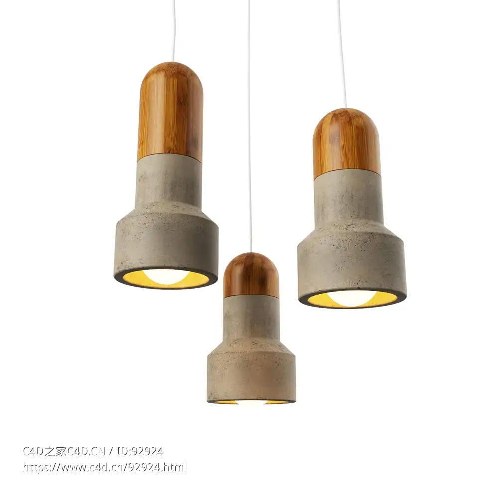 切割吊灯 (本土设计品牌灯具)3D模型素材下载Qie Chandelier by Bentu Design