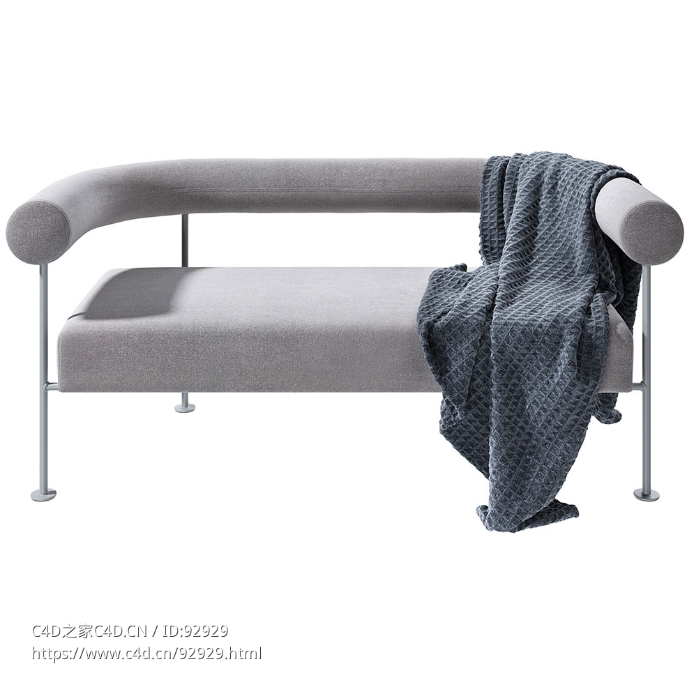 Midj款双人沙发3D模型素材下载Qua-ndo DV M TS Sofa by Midj