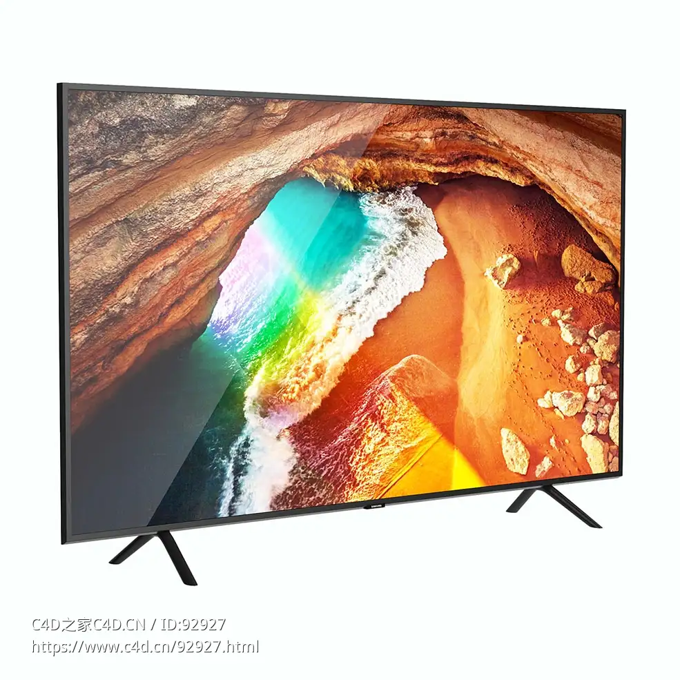 三星Q60R QLED 4K智能电视3D模型素材下载QLED 4K Smart TV Q60R by Samsung