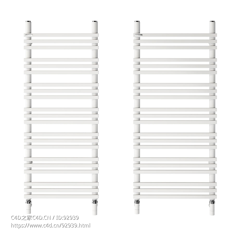 Antrax品牌105型兔子暖毛巾架3D模型素材下载Rabbit H20 Towel Warmer 105 by Antrax