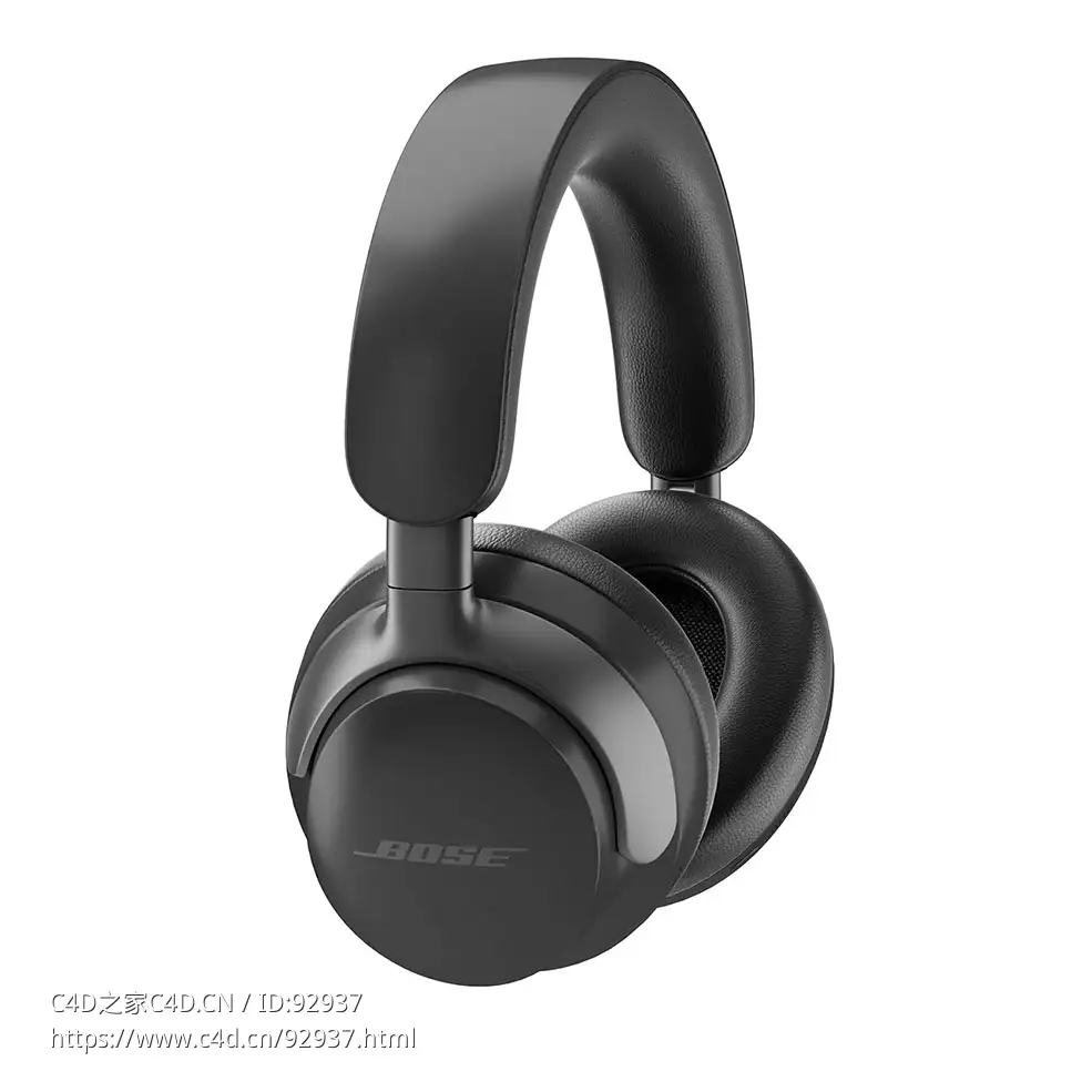 博士超静音舒适头戴式耳机3D模型素材下载QuietComfort Ultra Headphones By Bose