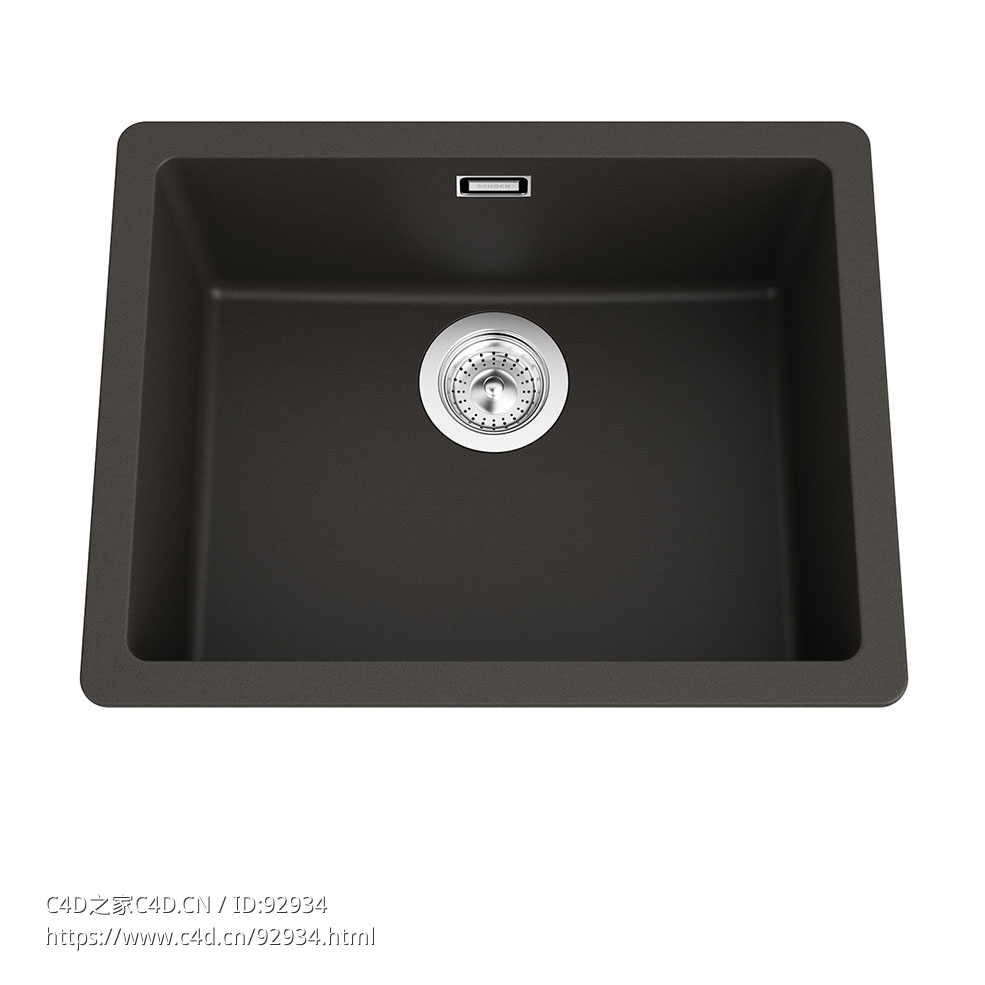 Schock品牌N100系列水槽3D模型素材下载Quadro N100 Sink by Schock