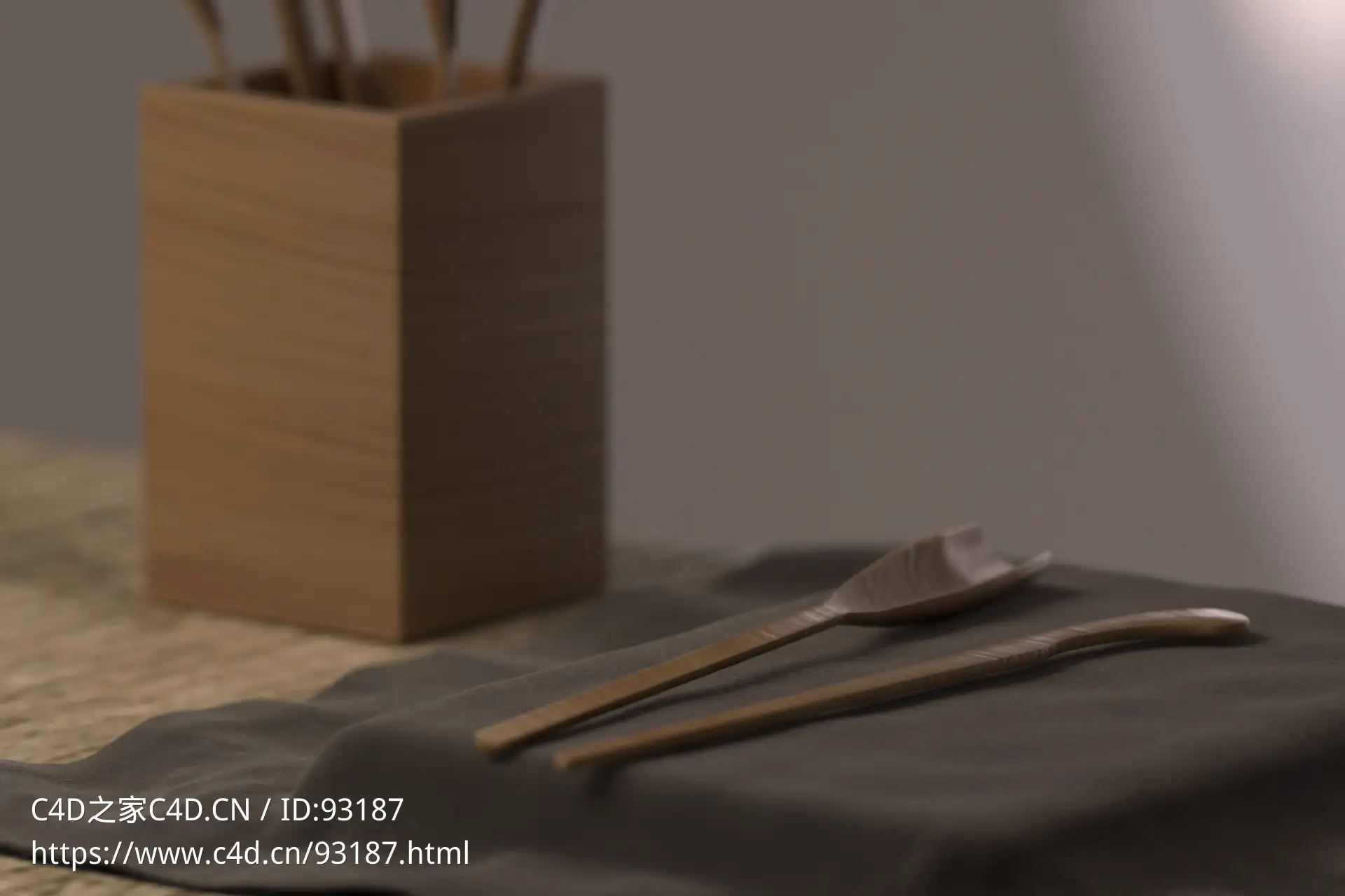 【OC】中国风电商通用新中式紫砂壶光影展示场景 - C4D之家 - 细节2.jpg