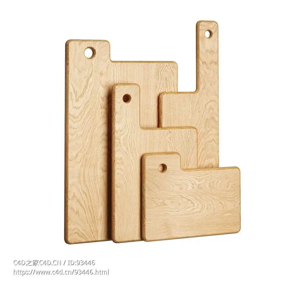 Bartmann Berlin品牌厨房砧板套装3D模型素材下载Ragazzi Cutting Boards by Bartmann