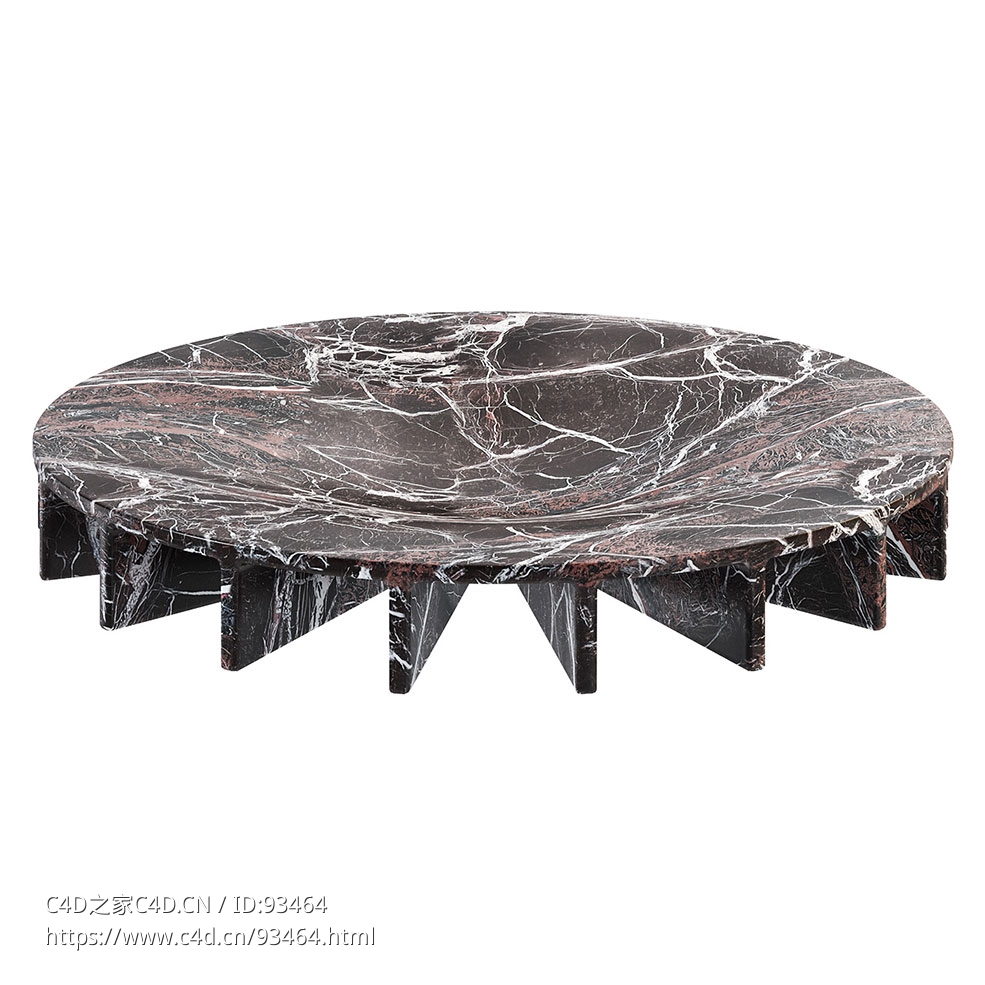 Collection Particuliere品牌宽口装饰碗3D模型素材下载Ray Wide Decorative Bowl by C