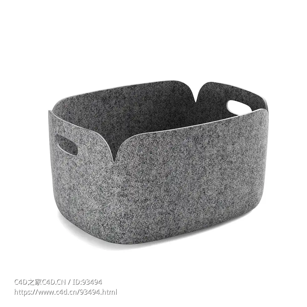 Muuto品牌复古储物篮3D模型素材下载Restore Storage Basket by Muuto